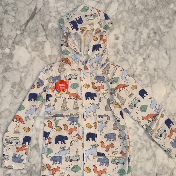 NWT MAGNETIC ME Animal Print Hooded Baby Romper 12/18M - Picture 2 of 7